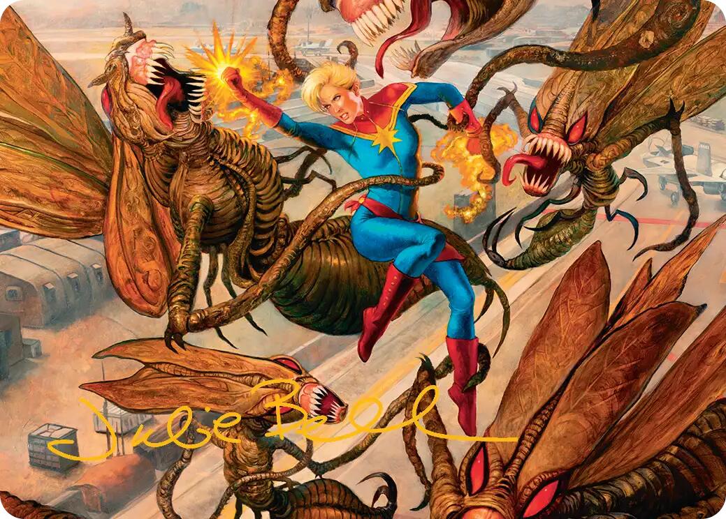 Captain Marvel, Apex Avenger Art Card (Gold-Stamped Signature) [Marvel Super Heroes Art Series] | L.A. Mood Comics and Games
