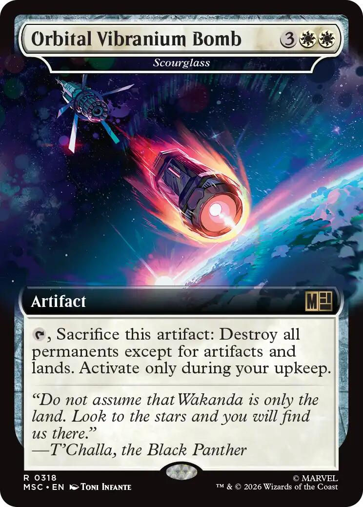 Orbital Vibranium Bomb - Scourglass (Extended Art) [Marvel Super Heroes Commander] | L.A. Mood Comics and Games