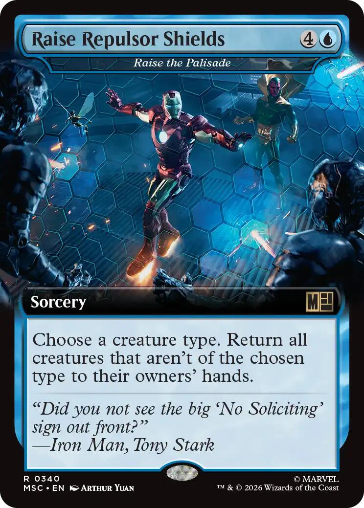 Raise Repulsor Shields - Raise the Palisade (Extended Art) [Marvel Super Heroes Commander] | L.A. Mood Comics and Games