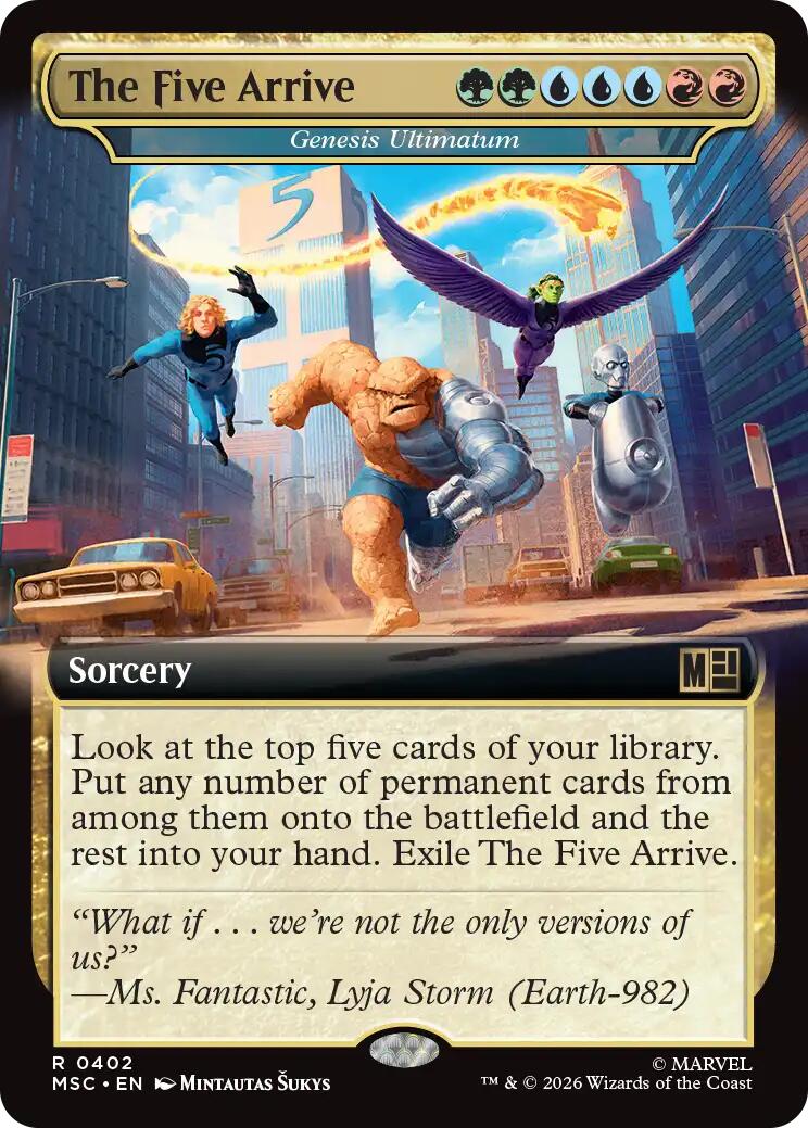The Five Arrive - Genesis Ultimatum (Extended Art) [Marvel Super Heroes Commander] | L.A. Mood Comics and Games