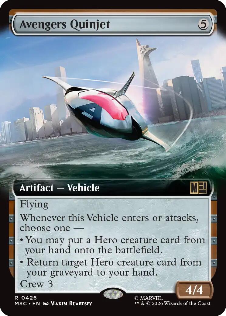 Avengers Quinjet (Extended Art) [Marvel Super Heroes Commander] | L.A. Mood Comics and Games