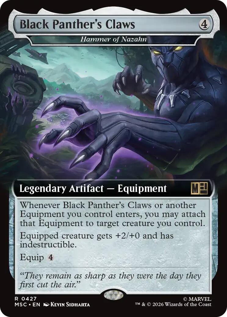Black Panther's Claws - Hammer of Nazahn (Extended Art) [Marvel Super Heroes Commander] | L.A. Mood Comics and Games