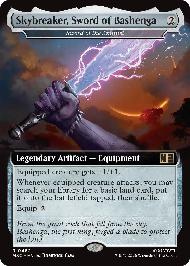 Skybreaker, Sword of Bashenga - Sword of the Animist (Extended Art) [Marvel Super Heroes Commander] | L.A. Mood Comics and Games
