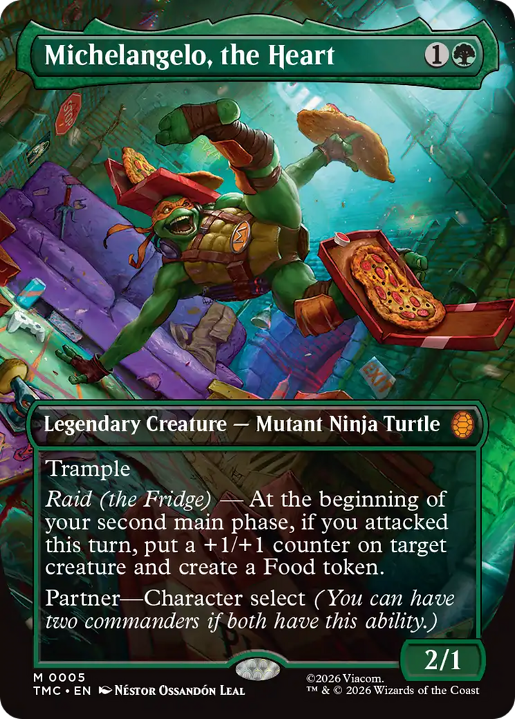 Michelangelo, the Heart (Borderless) [Teenage Mutant Ninja Turtles Commander] | L.A. Mood Comics and Games