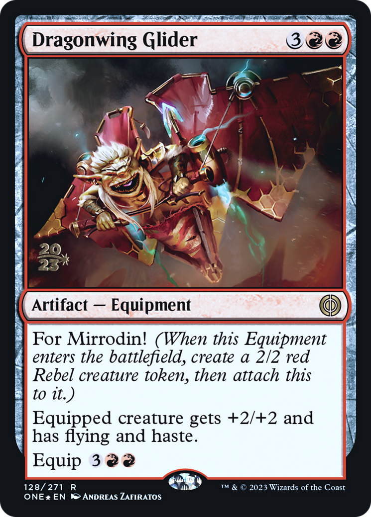 Dragonwing Glider [Phyrexia: All Will Be One Prerelease Promos] | L.A. Mood Comics and Games