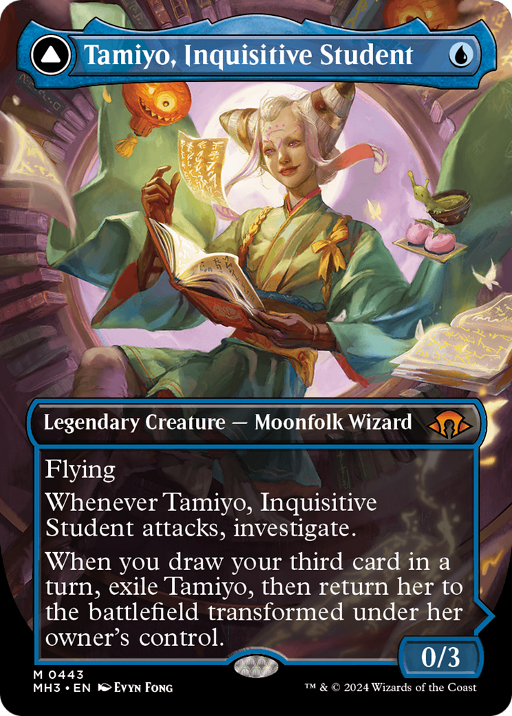 Tamiyo, Inquisitive Student // Tamiyo, Seasoned Scholar (Borderless) [Modern Horizons 3] | L.A. Mood Comics and Games