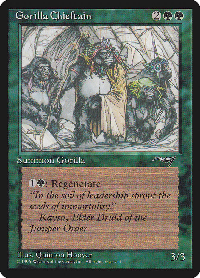 Gorilla Chieftain (Four Gorilla Art) [Alliances] | L.A. Mood Comics and Games
