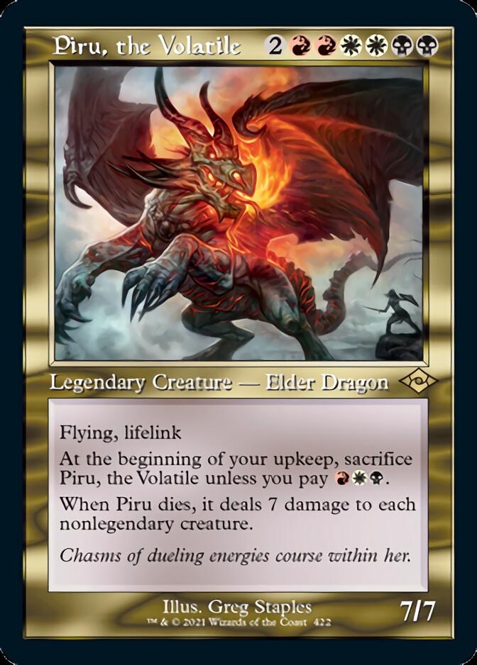 Piru, the Volatile (Retro Foil Etched) [Modern Horizons 2] | L.A. Mood Comics and Games