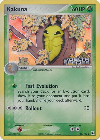 Kakuna (46/113) (Stamped) [EX: Delta Species] | L.A. Mood Comics and Games
