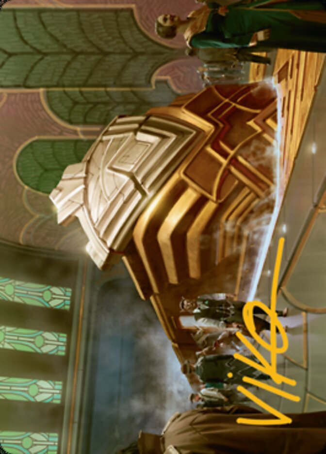 Capenna Express Art Card (Gold-Stamped Signature) [Streets of New Capenna Art Series] | L.A. Mood Comics and Games
