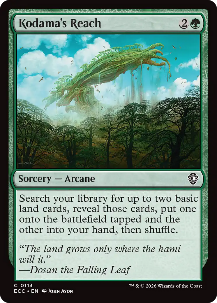 Kodama's Reach [Lorwyn Eclipsed Commander] | L.A. Mood Comics and Games