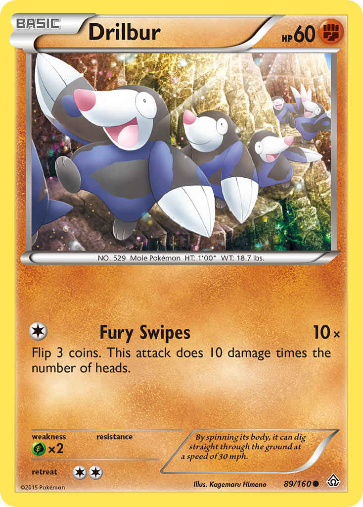 Drilbur (89/160) [XY: Primal Clash] | L.A. Mood Comics and Games