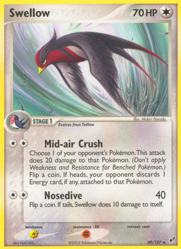 Swellow (49/107) [EX: Deoxys] | L.A. Mood Comics and Games