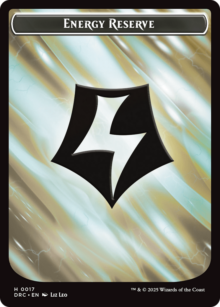 Energy Reserve // Energy Reserve Double-Sided Token [Aetherdrift Commander Tokens] | L.A. Mood Comics and Games
