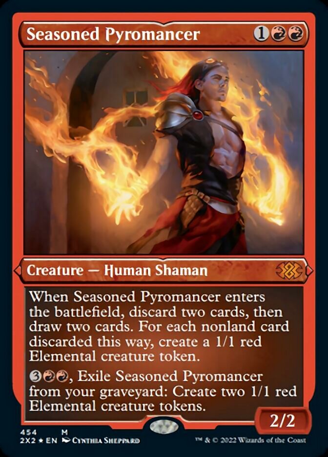 Seasoned Pyromancer (Foil Etched) [Double Masters 2022] | L.A. Mood Comics and Games