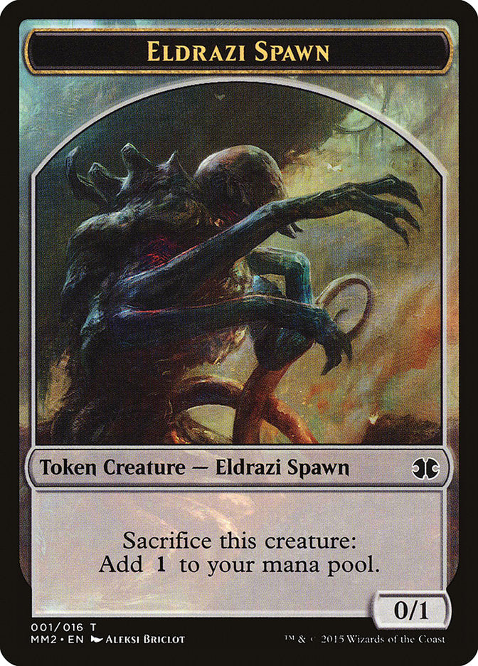 Eldrazi Spawn Token (001/016) [Modern Masters 2015 Tokens] | L.A. Mood Comics and Games