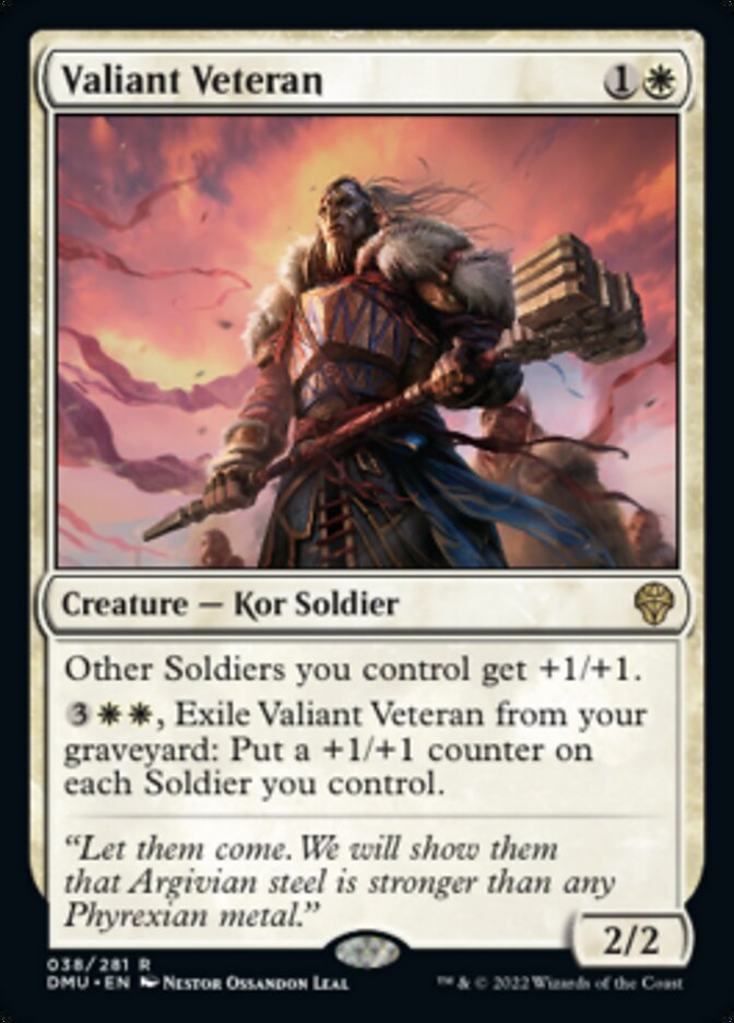 Valiant Veteran [Dominaria United] | L.A. Mood Comics and Games
