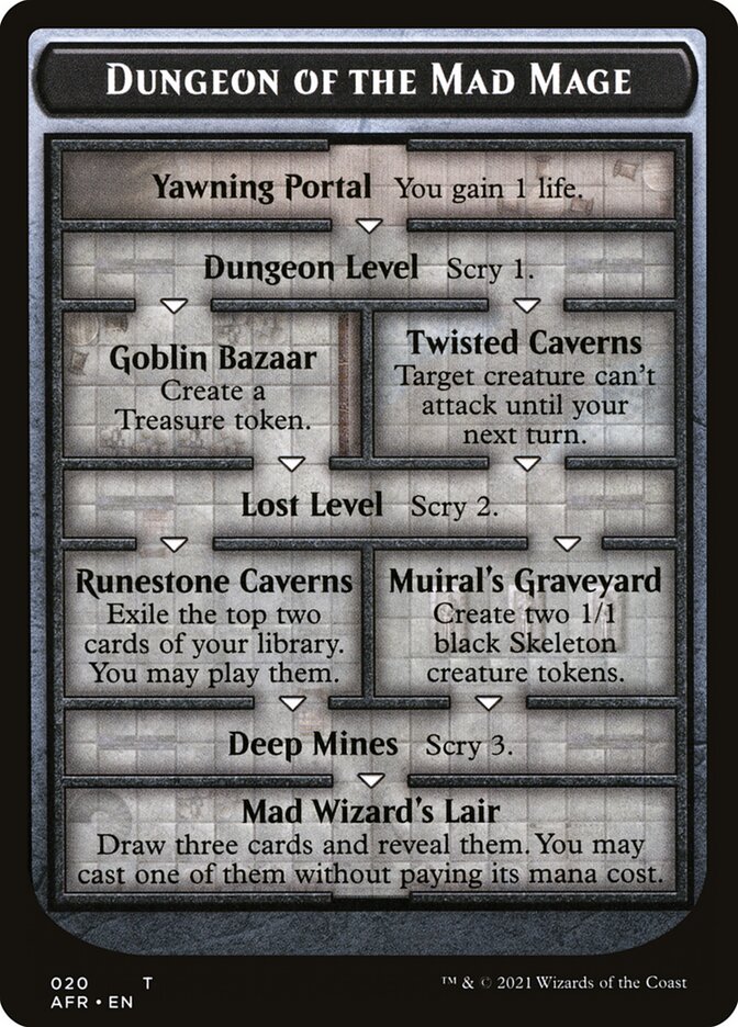 Dungeon of the Mad Mage Token (Oversized) [Oversize Cards] | L.A. Mood Comics and Games