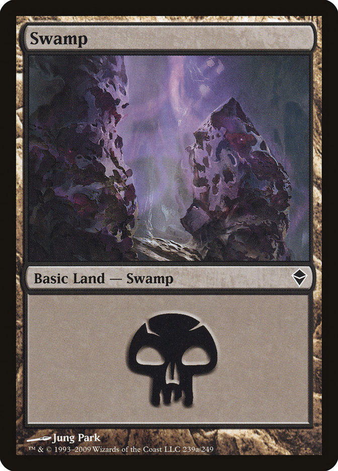 Swamp (239a) [Zendikar] | L.A. Mood Comics and Games