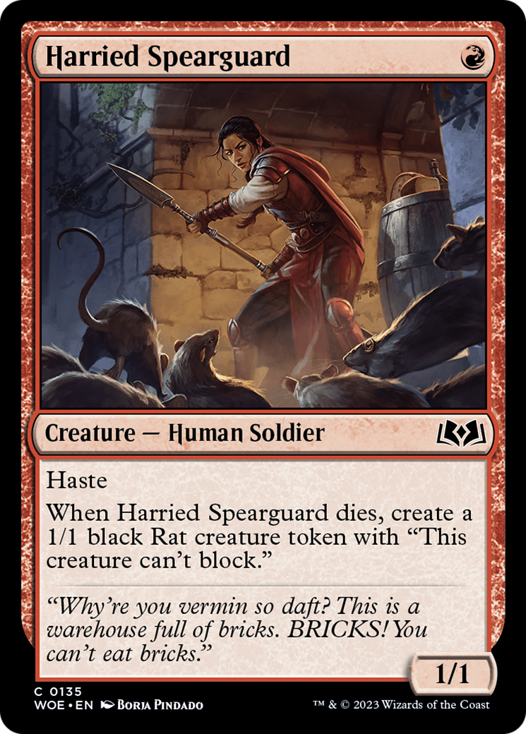 Harried Spearguard [Wilds of Eldraine] | L.A. Mood Comics and Games