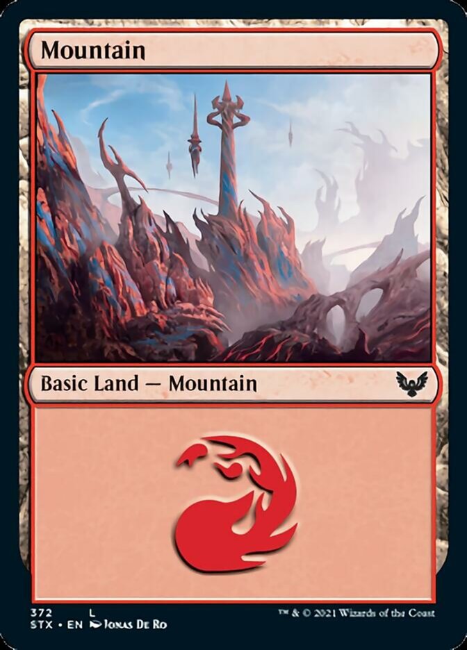 Mountain (372) [Strixhaven: School of Mages] | L.A. Mood Comics and Games