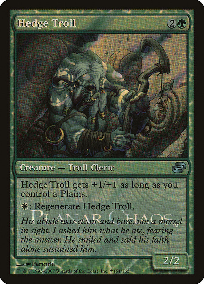 Hedge Troll [Planar Chaos Promos] | L.A. Mood Comics and Games