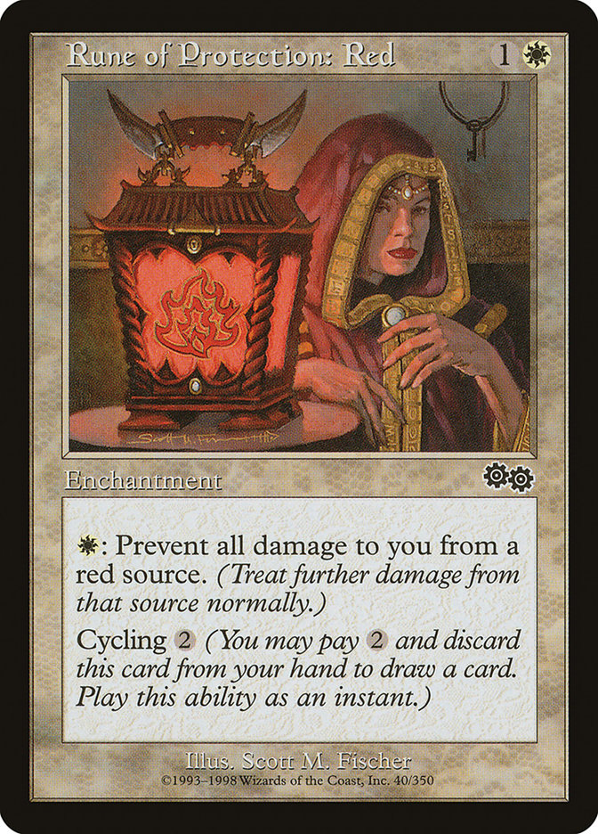 Rune of Protection: Red [Urza's Saga] | L.A. Mood Comics and Games