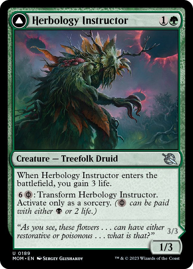 Herbology Instructor // Malady Invoker [March of the Machine] | L.A. Mood Comics and Games