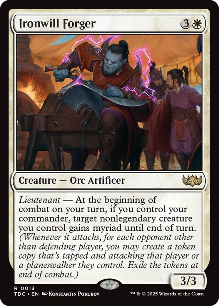 Ironwill Forger [Tarkir: Dragonstorm Commander] | L.A. Mood Comics and Games