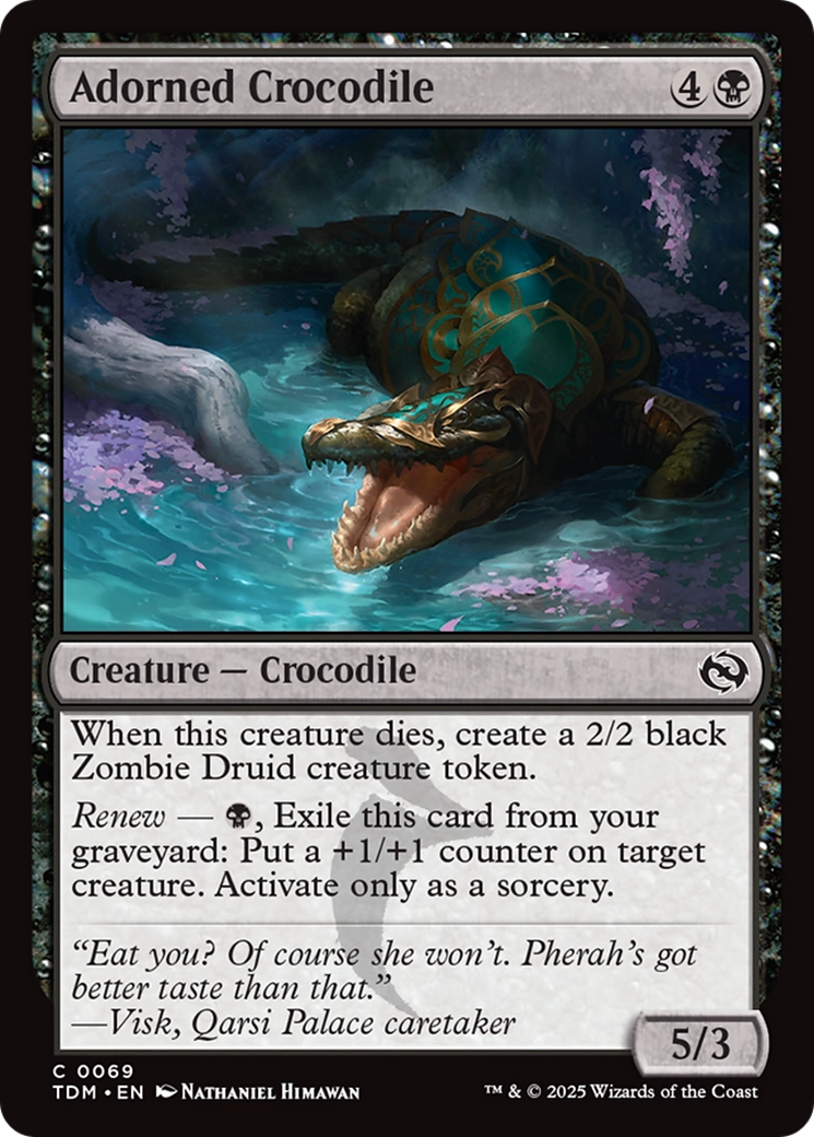 Adorned Crocodile [Tarkir: Dragonstorm] | L.A. Mood Comics and Games