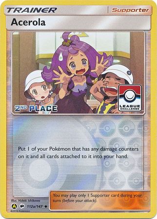 Acerola (112a/147) (League Promo 2nd Place) [Sun & Moon: Burning Shadows] | L.A. Mood Comics and Games
