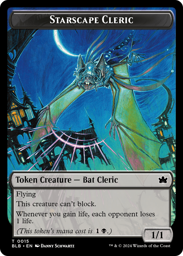Squirrel // Starscape Cleric Double-Sided Token [Bloomburrow Tokens] | L.A. Mood Comics and Games
