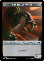 Eldrazi Spawn // Phyrexian Wurm (0018) Double-Sided Token [Modern Horizons 3 Tokens] | L.A. Mood Comics and Games
