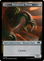 Servo // Phyrexian Wurm (0018) Double-Sided Token [Modern Horizons 3 Tokens] | L.A. Mood Comics and Games