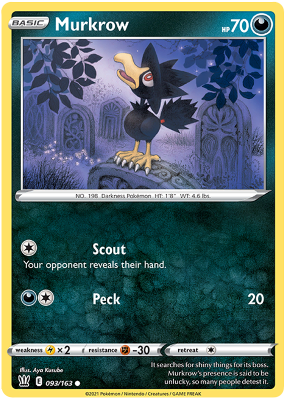 Murkrow (093/163) [Sword & Shield: Battle Styles] | L.A. Mood Comics and Games