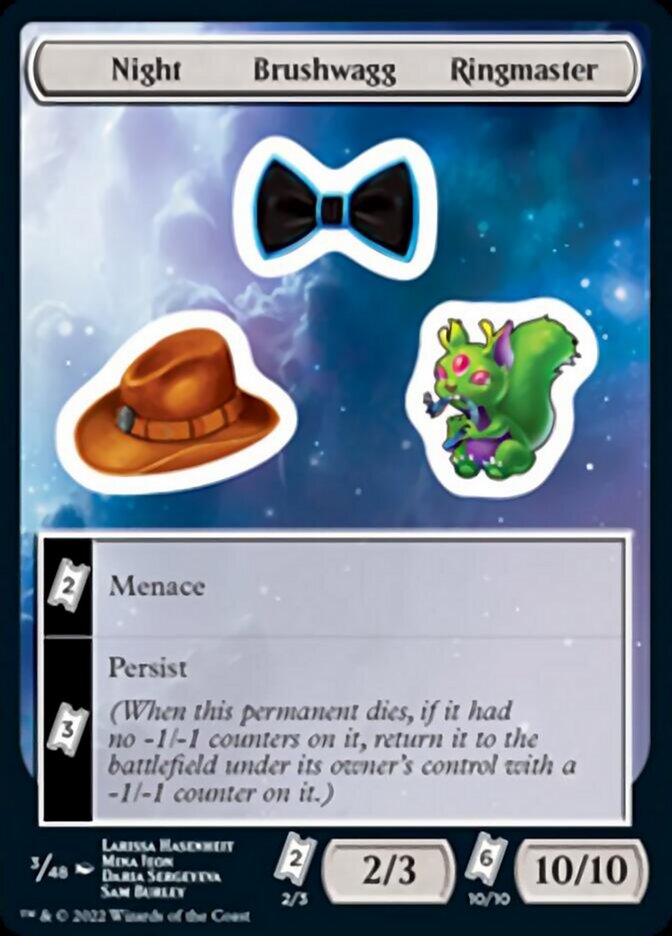 Night Brushwagg Ringmaster [Unfinity Stickers] | L.A. Mood Comics and Games