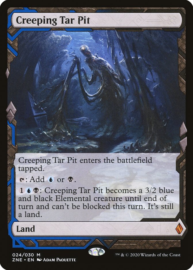 Creeping Tar Pit (Expeditions) [Zendikar Rising Expeditions] | L.A. Mood Comics and Games