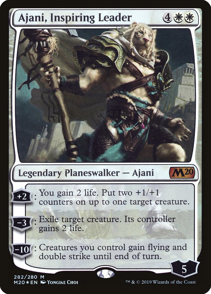 Ajani, Inspiring Leader [Core Set 2020] | L.A. Mood Comics and Games
