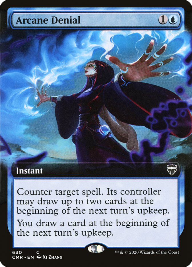 Arcane Denial (Extended Art) [Commander Legends] | L.A. Mood Comics and Games