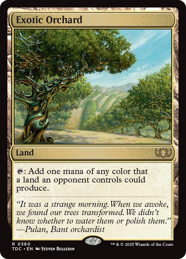 Exotic Orchard [Tarkir: Dragonstorm Commander] | L.A. Mood Comics and Games