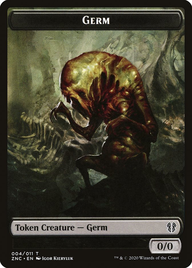 Faerie Rogue // Germ Double-Sided Token [Zendikar Rising Commander Tokens] | L.A. Mood Comics and Games