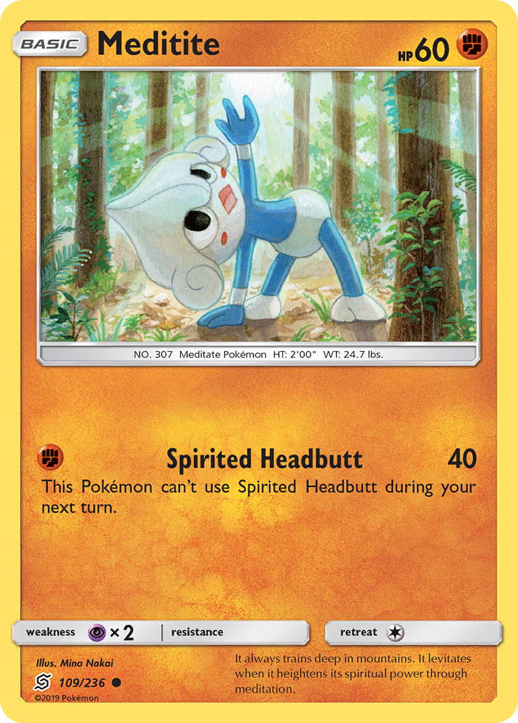 Meditite (109/236) [Sun & Moon: Unified Minds] | L.A. Mood Comics and Games