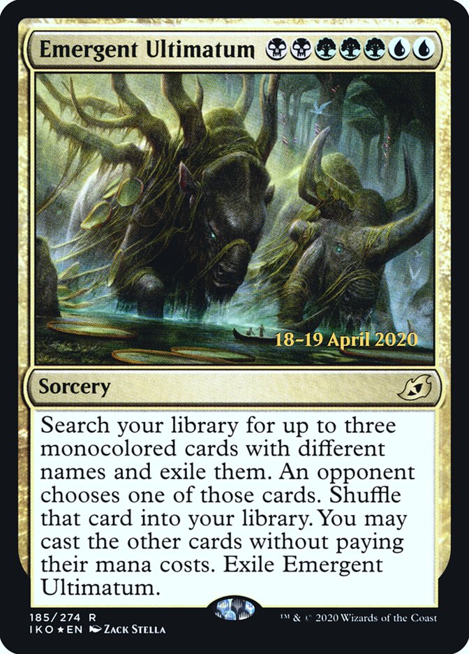 Emergent Ultimatum [Ikoria: Lair of Behemoths Prerelease Promos] | L.A. Mood Comics and Games