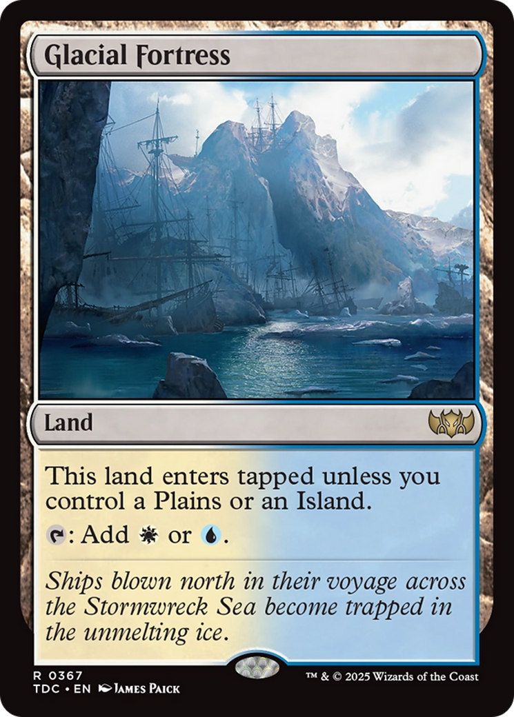 Glacial Fortress [Tarkir: Dragonstorm Commander] | L.A. Mood Comics and Games