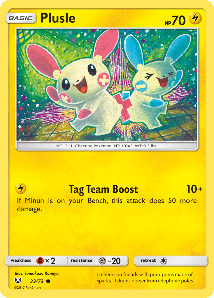 Plusle (33/73) [Sun & Moon: Shining Legends] | L.A. Mood Comics and Games