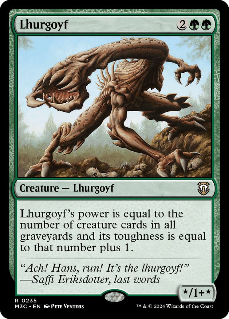 Lhurgoyf (Ripple Foil) [Modern Horizons 3 Commander] | L.A. Mood Comics and Games