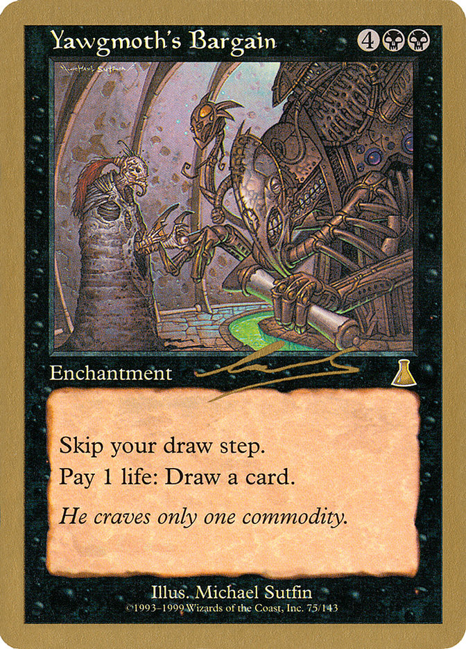 Yawgmoth's Bargain (Nicolas Labarre) [World Championship Decks 2000] | L.A. Mood Comics and Games