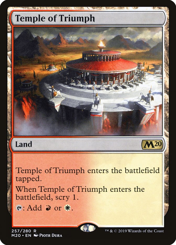 Temple of Triumph [Core Set 2020] | L.A. Mood Comics and Games
