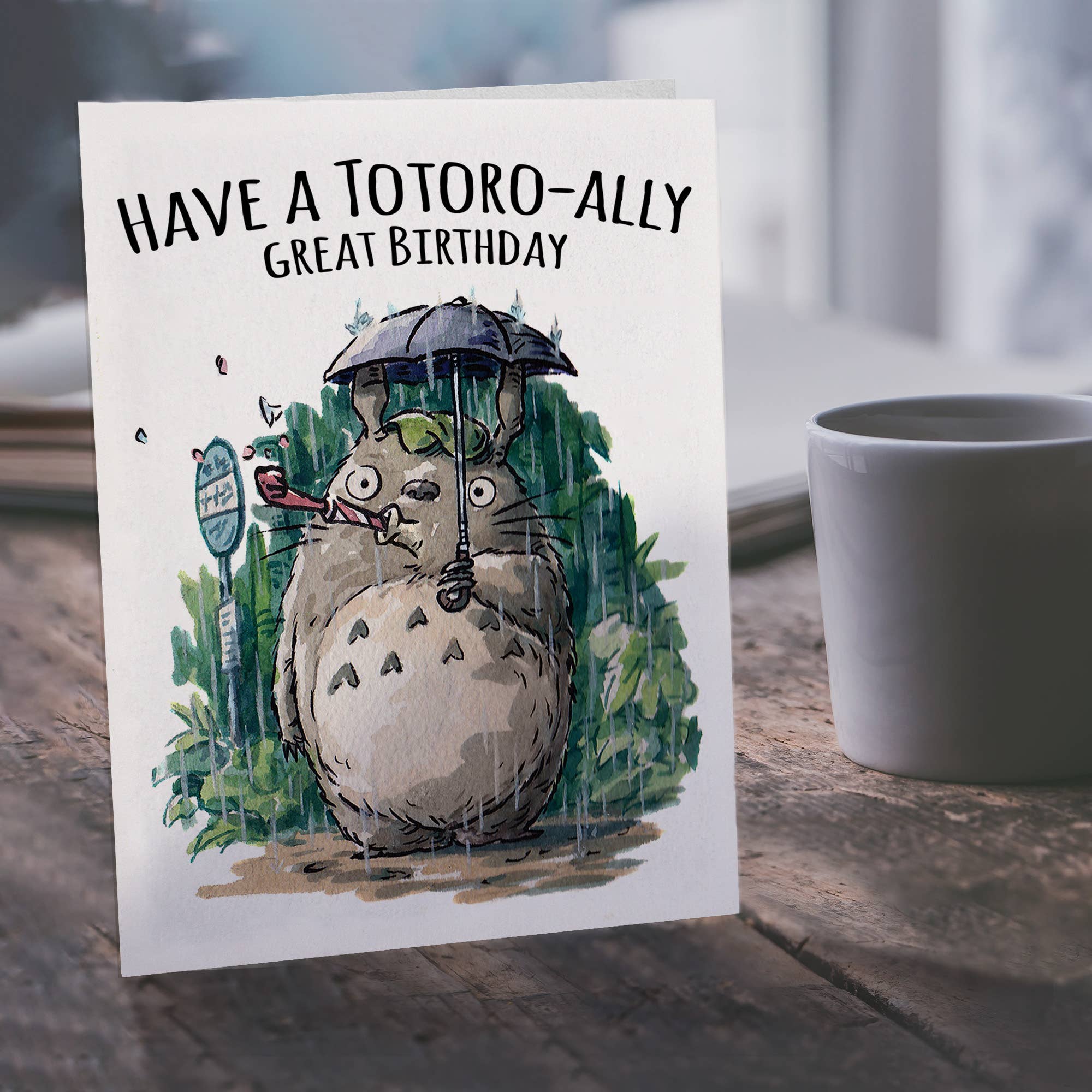 "Totoro-ally Great Birthday" - Anime Japanese Influenced Card | L.A. Mood Comics and Games