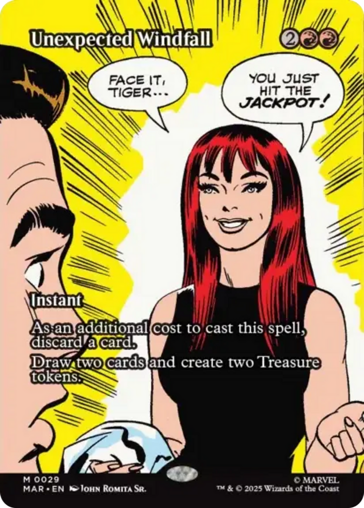 Unexpected Windfall (Borderless) [Marvel's Spider-Man: Eternal-Legal] | L.A. Mood Comics and Games